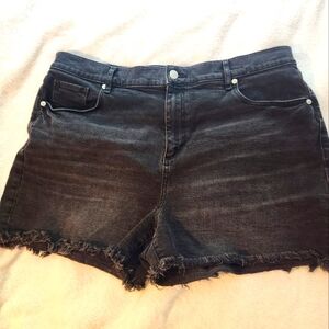 Women's size 14 Black Loft Jean shorts NWOT Condition
